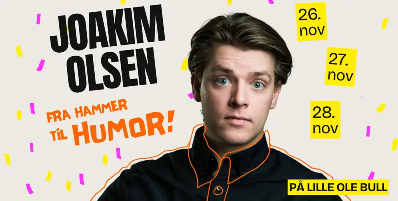 Promobilde for Joakim Olsen hotellpakke med billetter