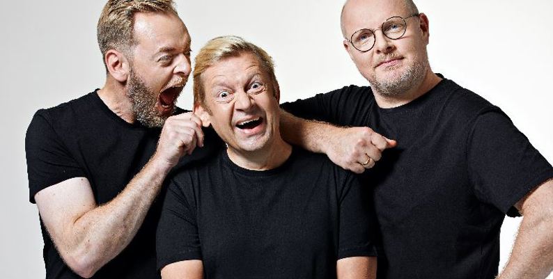 Promobilde for Papaya Live Bjarte Tjoestheim Steinar og Tore Sagen hotellpakke med billetter