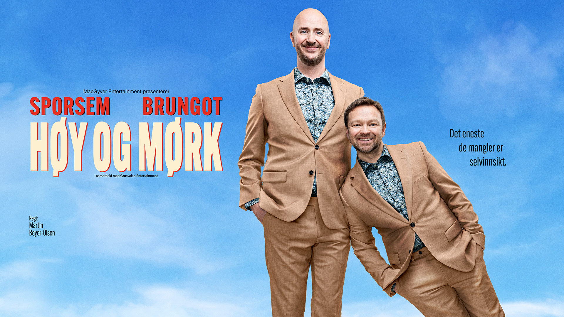 Link til Terje Sporsem & John Brungot - Høy og Mørk Stavanger hotellpakke med billetter