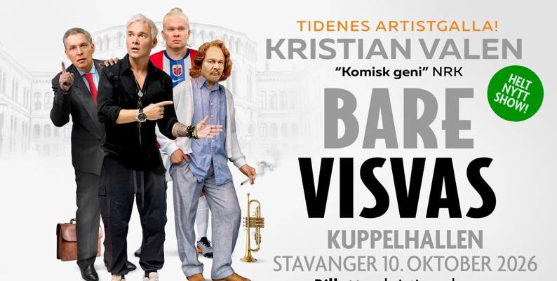 Promobilde for Kristian Valen Stavanger Konserthus 2026 billett og hotell