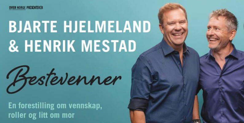 Promobilde for Bjarte-Hjelmeland-Henrik-Mestad-Bestevenner-Edderkoppen-Scene
