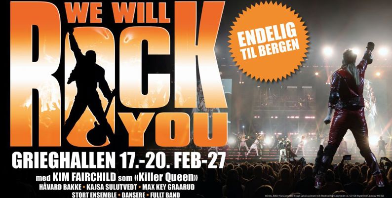 Promobilde for We will rock you hotellpakke med billetter