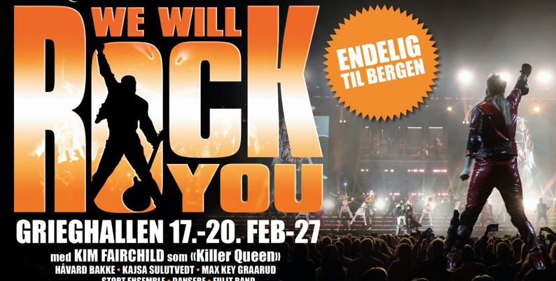 Promobilde for We will rock you hotellpakke med billetter