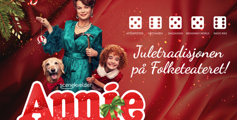 Promobilde for Annie musikal Folketeateret hotellpakke med billetter