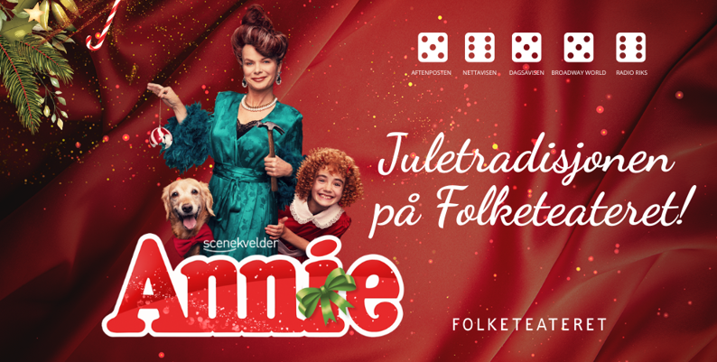 Promobilde for Annie musikal Folketeateret hotellpakke med billetter