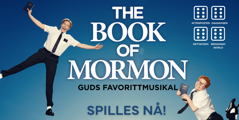 Promobilde for Book of Mormon Folketeateret hotellpakke med billetter
