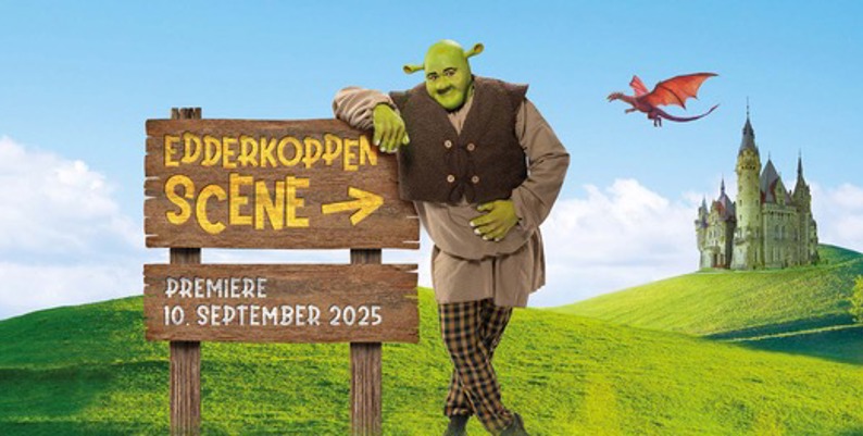 Promobilde for Shrek The Musical hotellpakke med billetter
