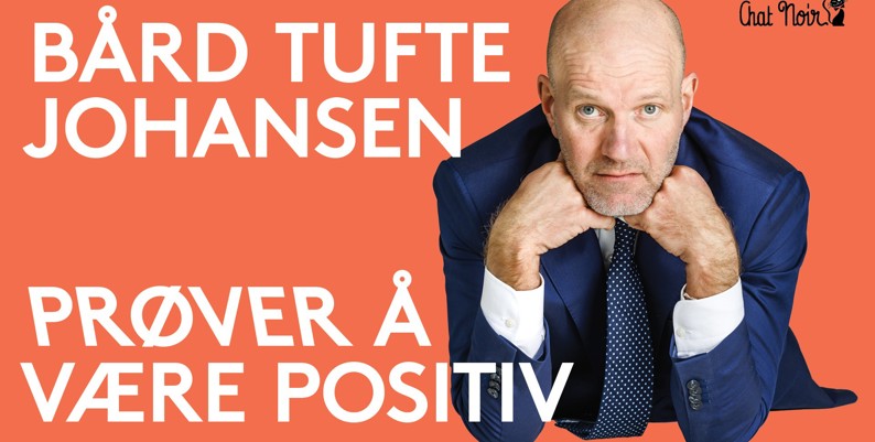 Promobilde for Baard Tufte proever aa vaere positiv billetter hotell