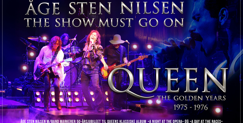 Promobilde for The show must go on med Åge Sten Nilsen hotellpakke med billetter