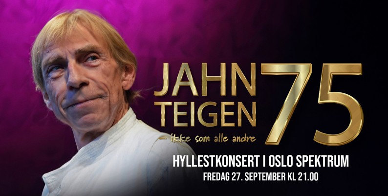 Promobilde for Jahn Teigen 75 aar hotellpakke med billetter
