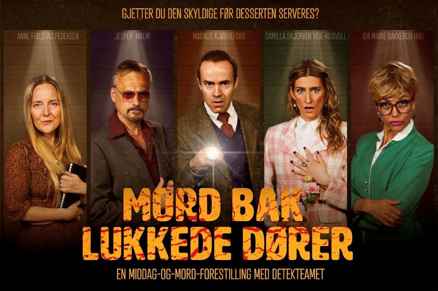 Link til Mord Bak lukkede dører hotellpakke med billetter