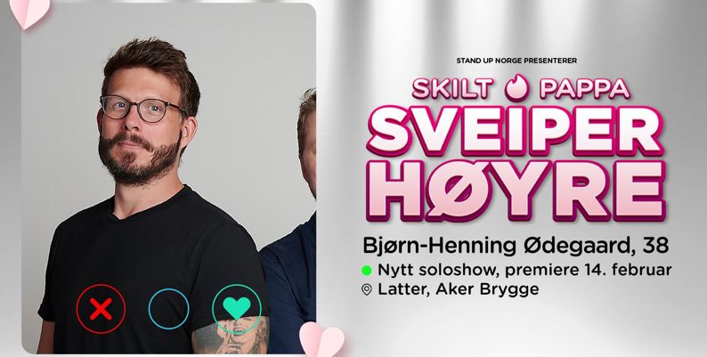 Promobilde for Bjoern Henning Oedegaard Latter hotellpakke med billetter