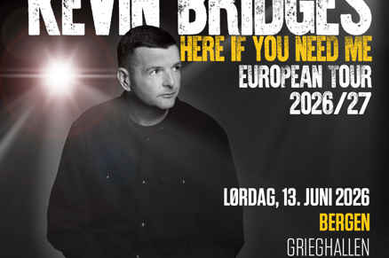 Link til Kevin Bridges hotellpakke med billetter