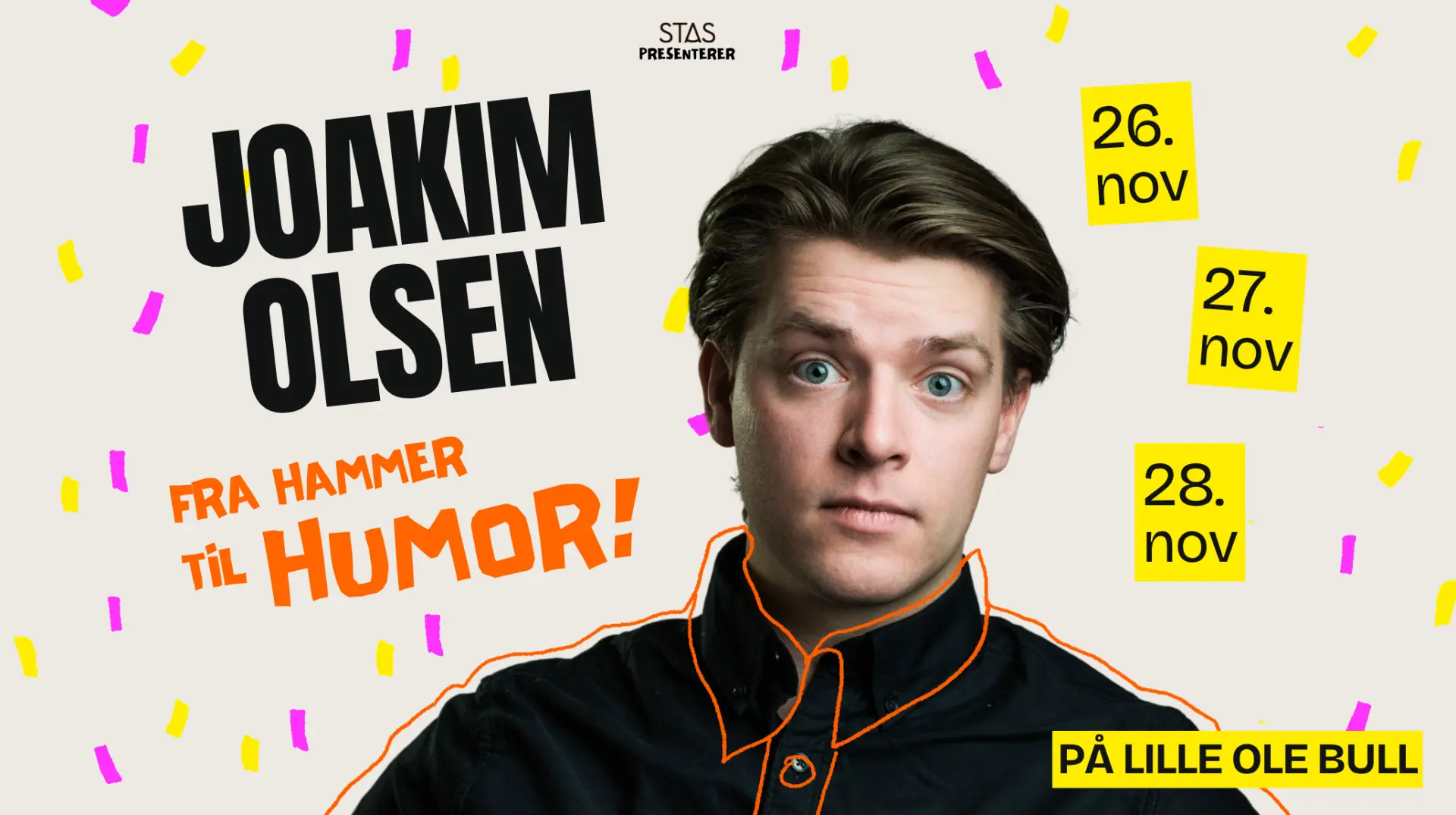 Link til Joakim Olsen hotellpakke med billetter