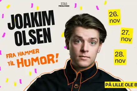 Link til Joakim Olsen hotellpakke med billetter