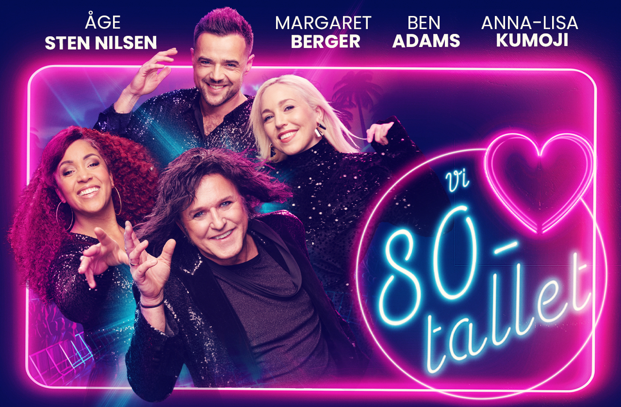 Link til Vi elsker 80 tallet hotellpakke med billetter