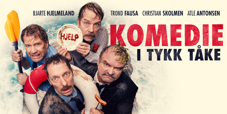 Promobilde for Komedie i tykk taake hotellpakke med billetter