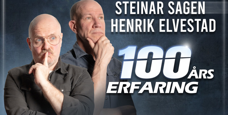 Promobilde for Steinar Sagen & Henrik Elvestad hotellpakke med billetter