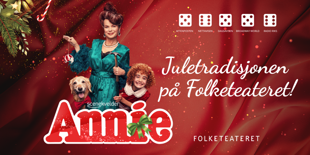 Link til Annie musikal Folketeateret hotellpakke med billetter
