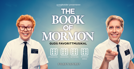 Link til Book of Mormon Folketeateret hotellpakke med billetter