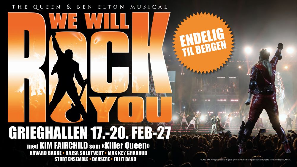 Link til We will rock you hotellpakke med billetter