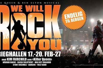Link til We will rock you hotellpakke med billetter