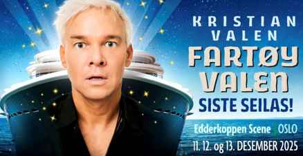 Link til Kristian Valen hotellpakke med billetter