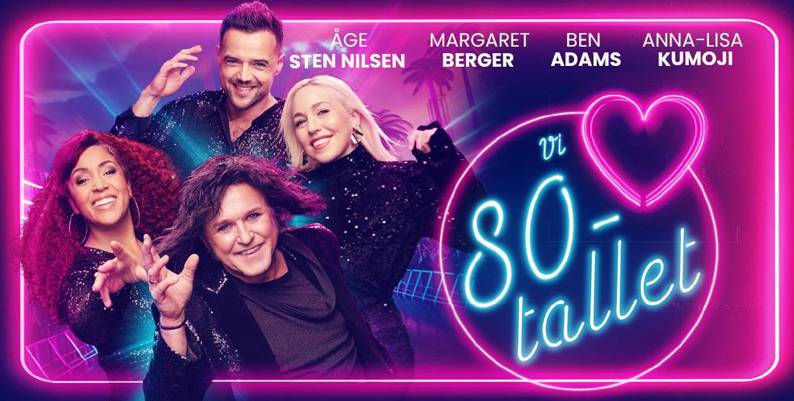 Promobilde for Vi elsker 80 tallet hotellpakke med billetter
